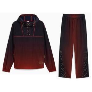 Puma x Aries Lightwieght Suit Jacket Top AND Pants MARS RED $470 Men's XL